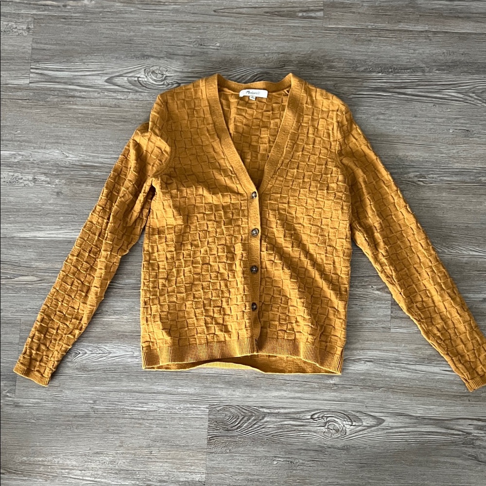 Madewell Golden Textured Cardigan